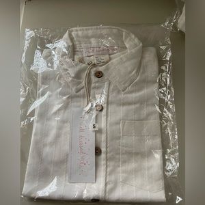 Well dressed wolf white button down boy shirt 5t